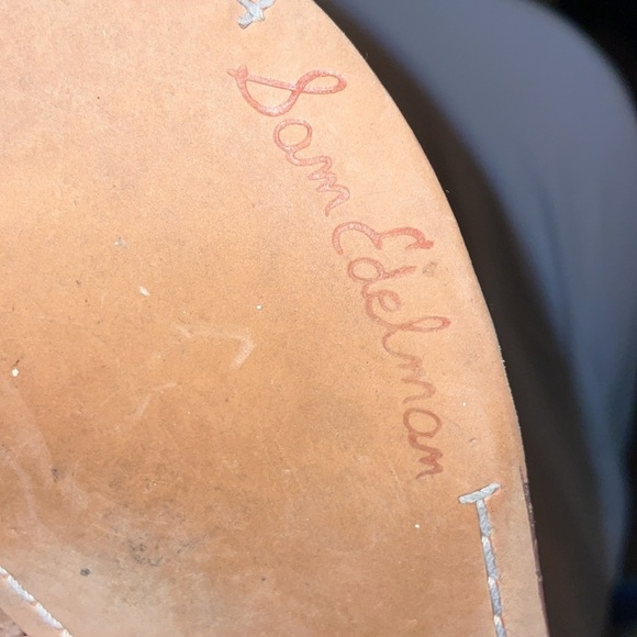 Sam Edelman Griffen Gladiator Fringe Leather Boho Thong Sandals size 9 Brown - Picture 7 of 16